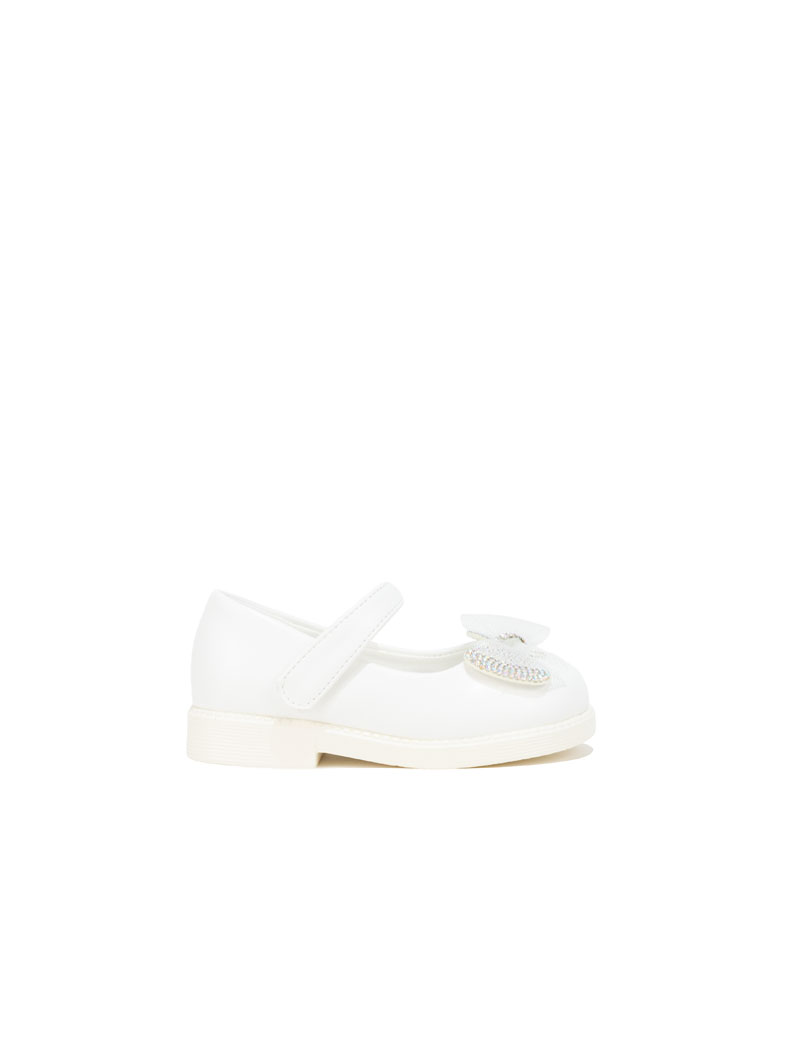 Ballerines avec nœud en strass